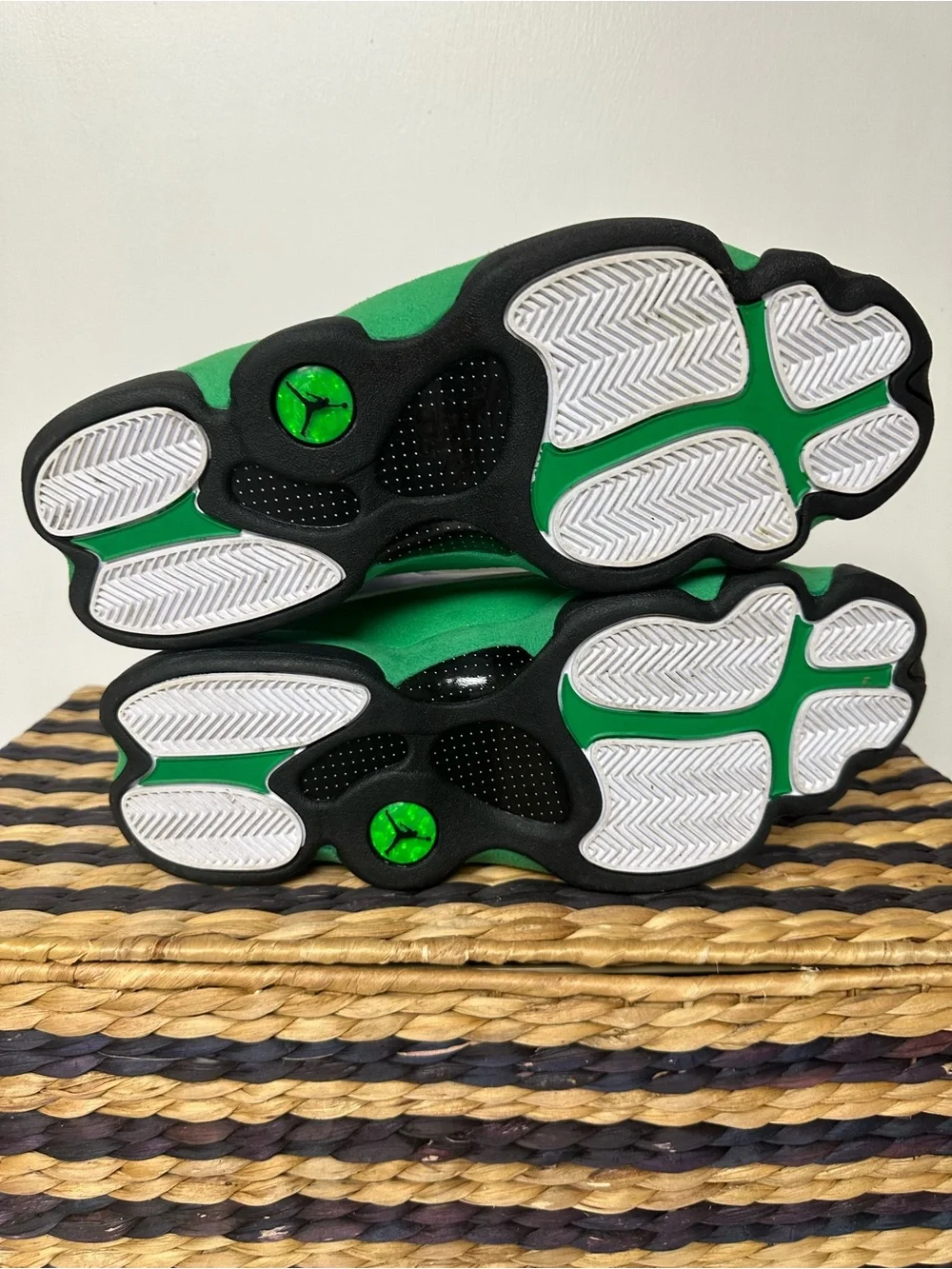 Air Jordan 13 Retro “Lucky Green” White, Black & Green High-Top Sneakers